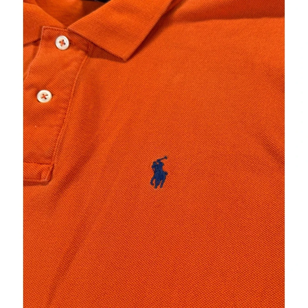 Polo Ralph‎ Lauren Kids XL 18-20 Orange Short Sleeve Cotton Pique Polo Shirt